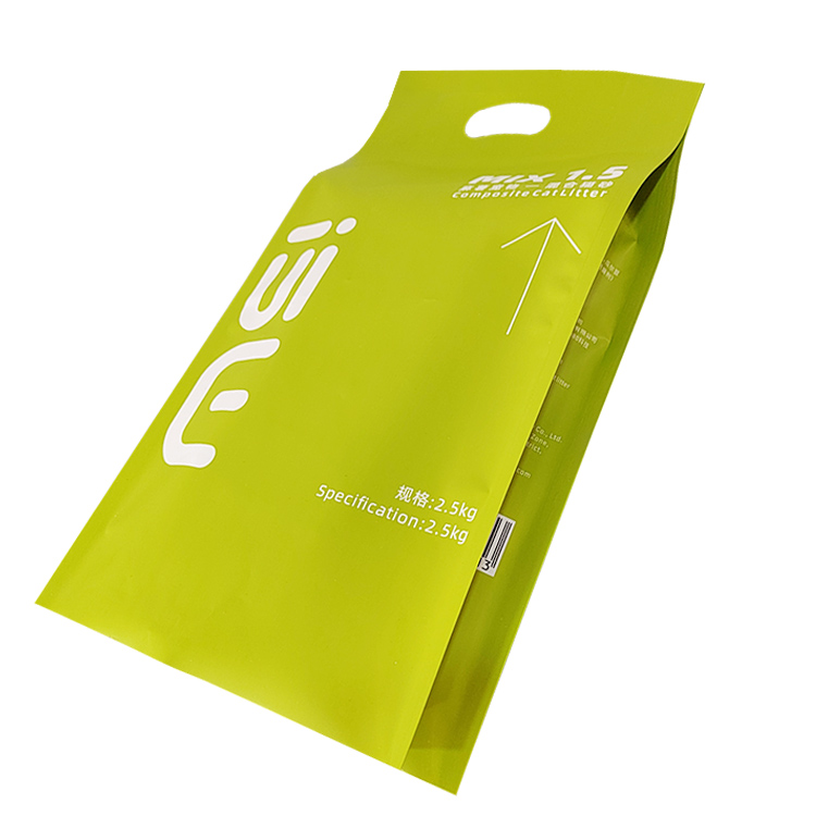 四邊封手提貓砂袋、抽真空混合貓砂包裝